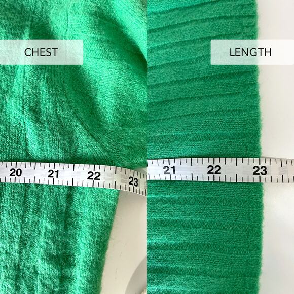 J.CREW Ribbed Wool Alpaca Blend Mockneck Sweater in Soft Yarn in Green Size M - Picture 10 of 10